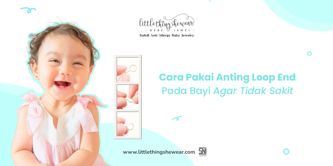 cara pakai anting loop end