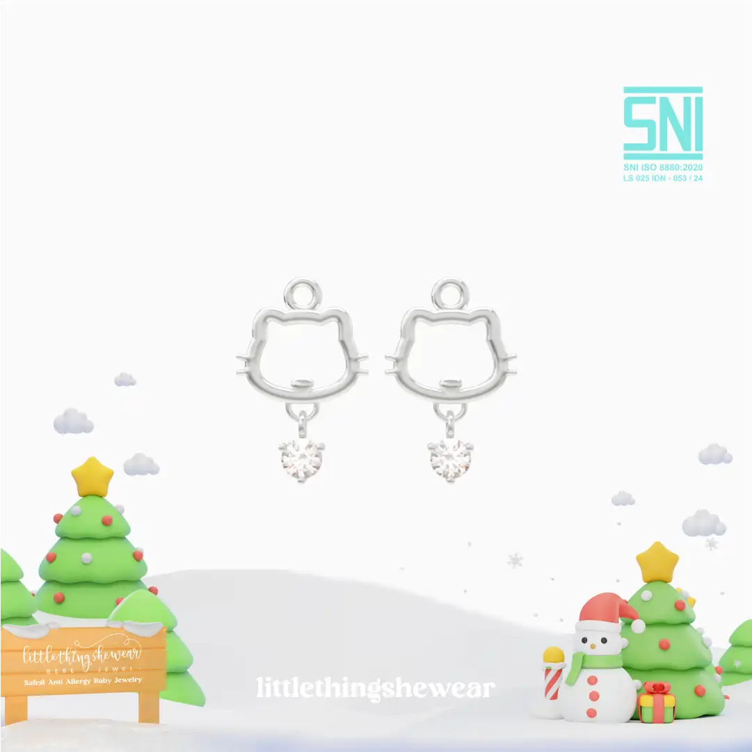 Anting Anak Loop Hoop Kimi Swarovski