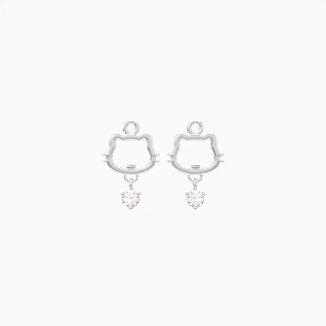 Anting Anak Loop Hoop Kimi Swarovski