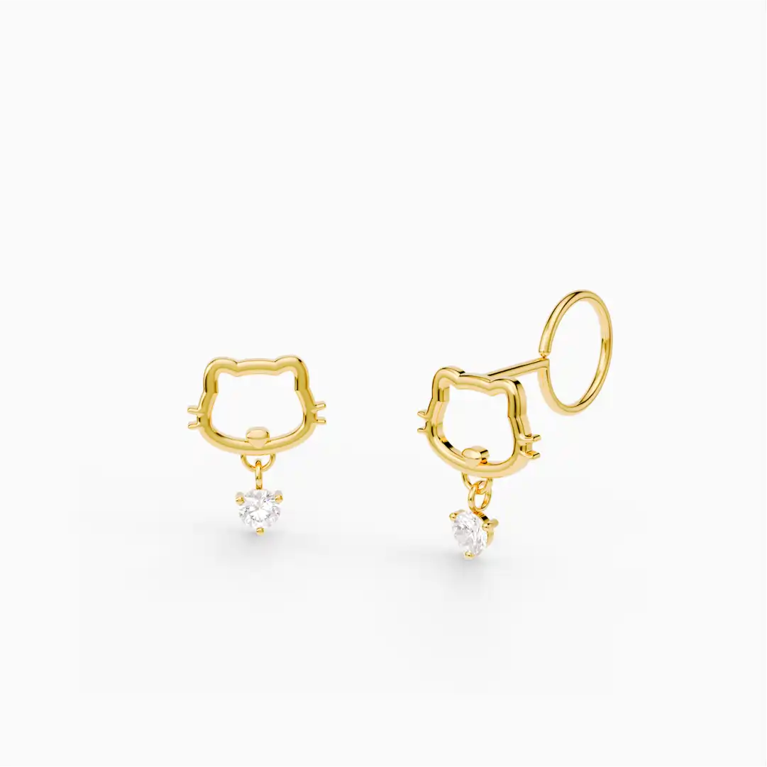Anting Anak Loop End Kimi Swarovski
