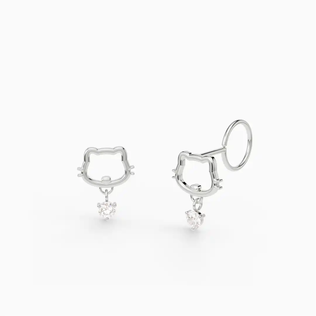 Anting Anak Loop End Kimi Swarovski