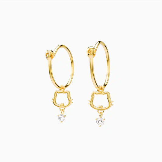 Anting Anak Loop Hoop Kimi Swarovski