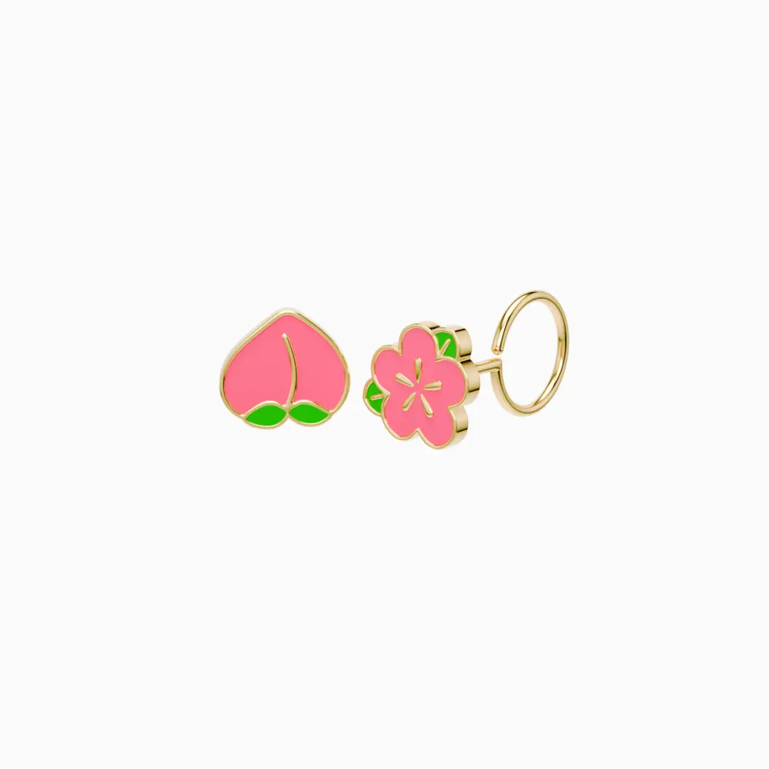 Anting Anak Loop End Peach