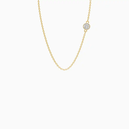 Rantai Kalung Dewasa Kimi Swarovski Emas Asli (45cm)