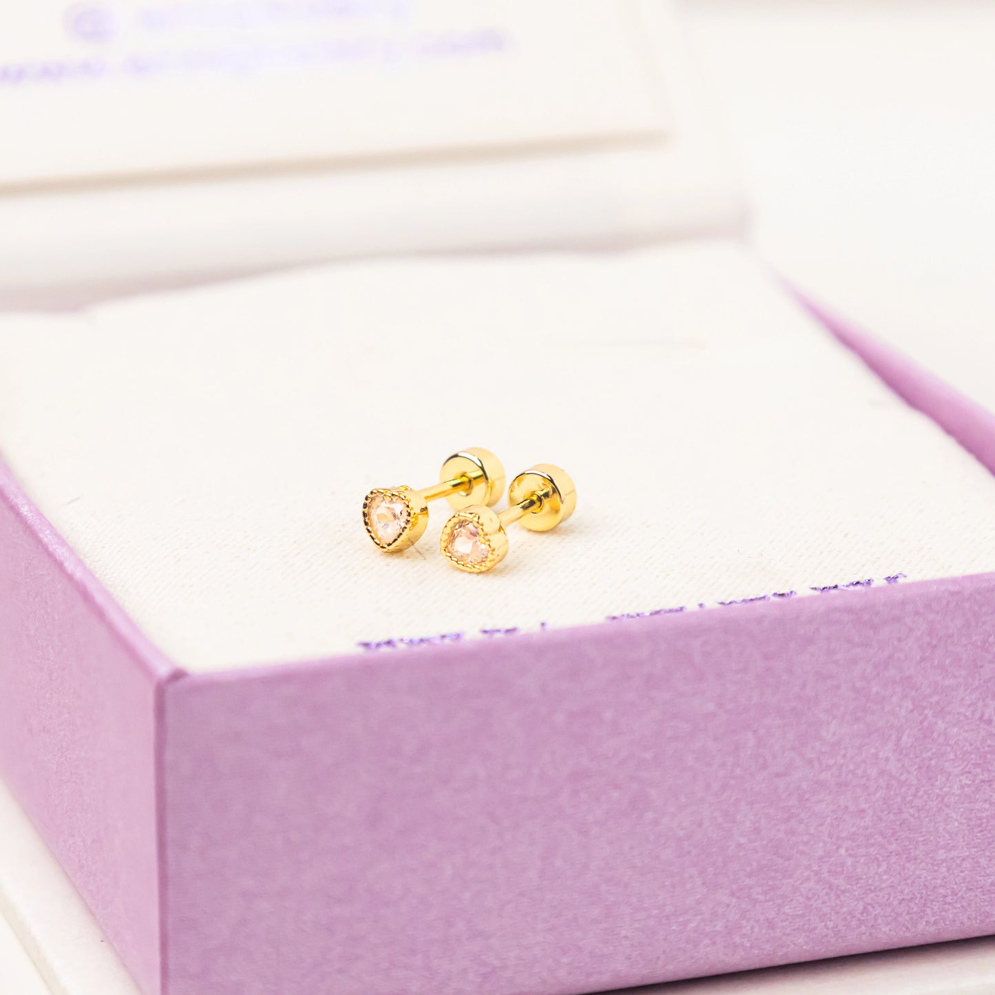 FREE GIFT - Anting Screw Back Lova Swarovski Gold
