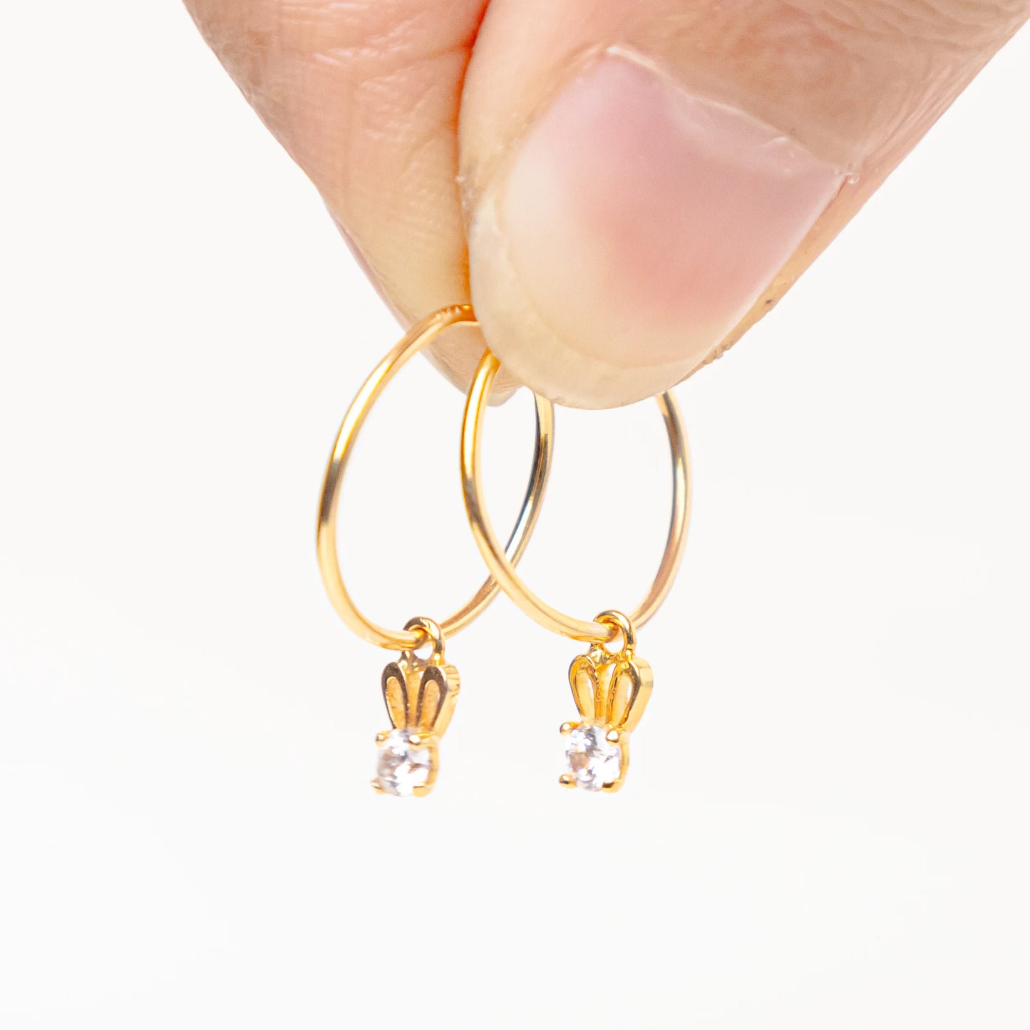Anting Anak Loop Hoop Eiko Swarovski