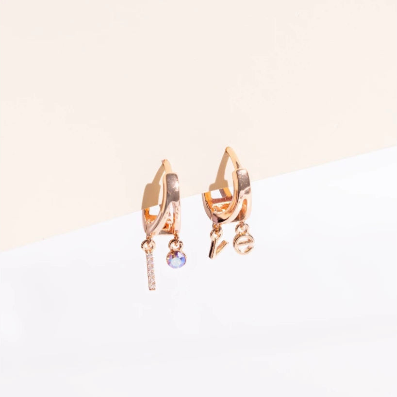 FREE GIFT - Anting Hoop Love Rose Gold