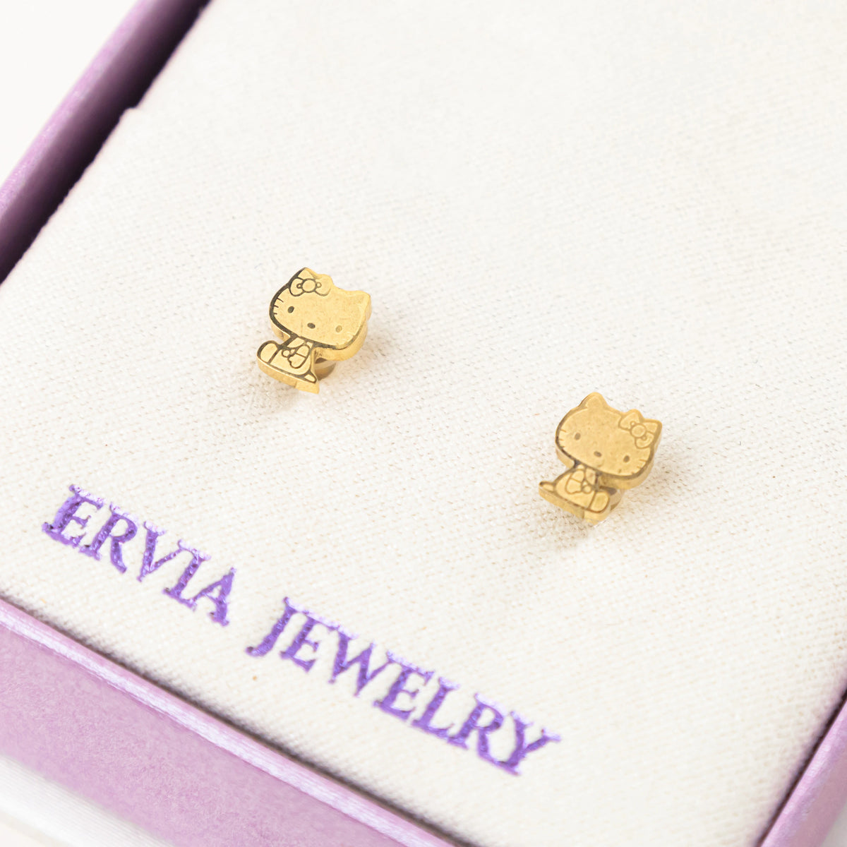 FREE GIFT - Anting Screw Back Kitty