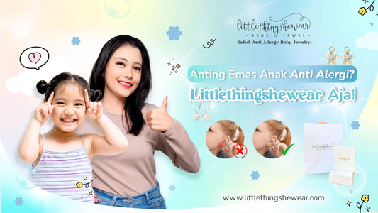 anting emas anak anti alergi