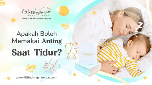 memakai anting saat tidur