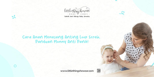 cara memasang anting loop screw