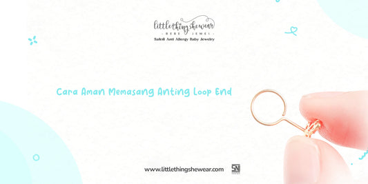 cara memasang anting loop end