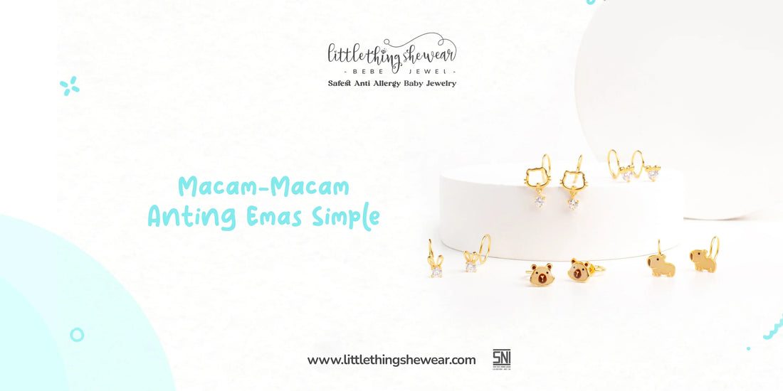 anting emas simple
