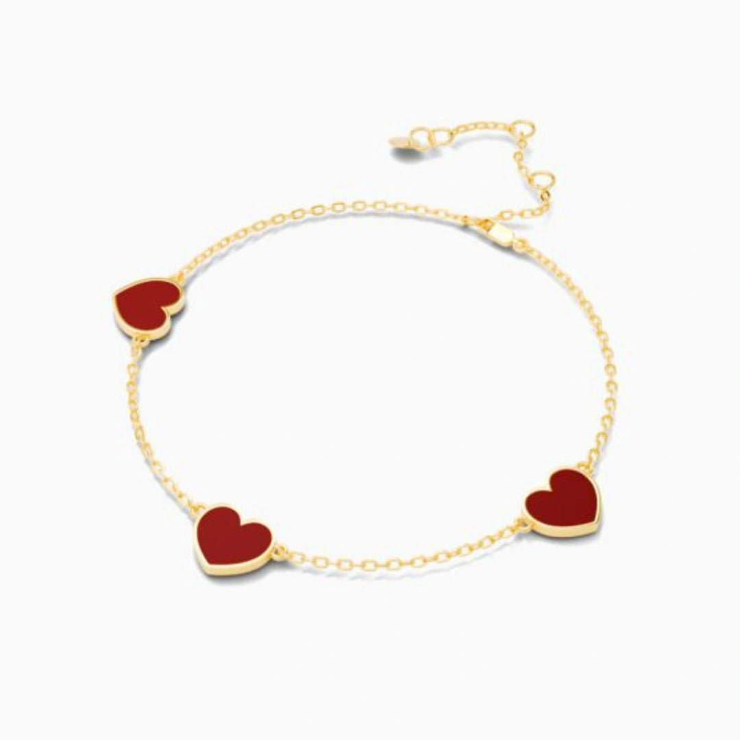 Gelang Emas Carys Red White