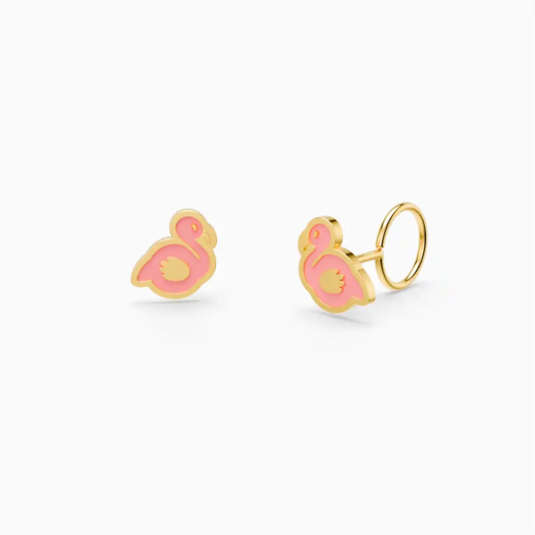 Anting Anak Loop End Flamingo