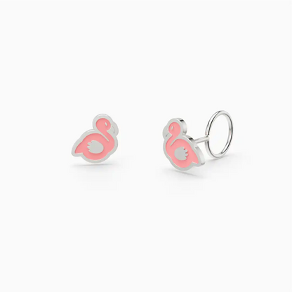 Anting Anak Loop End Flamingo