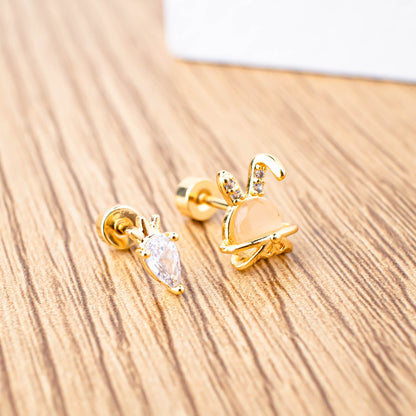 FREE GIFT - Anting Screw Back Solara Gold