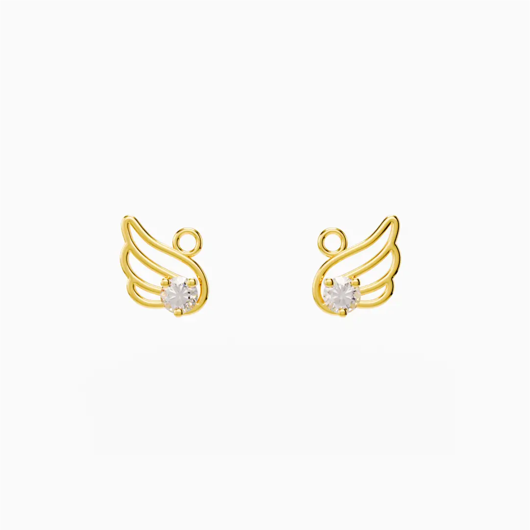 Anting Anak Loop Hoop Angel Wings