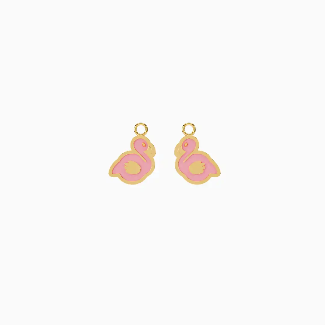 Anting Anak Loop Hoop Flamingo