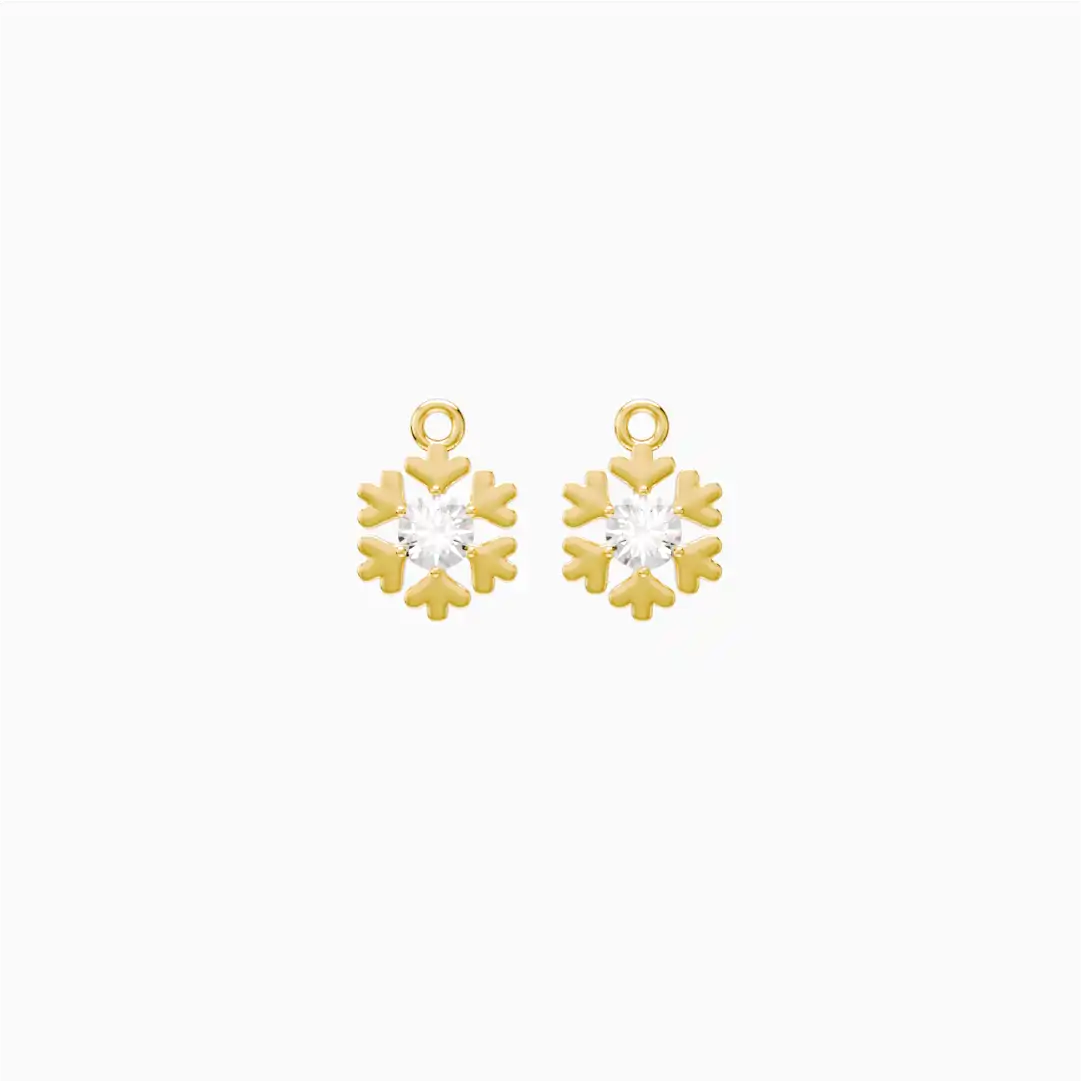 Anting Anak Loop Hoop Snow Swarovski