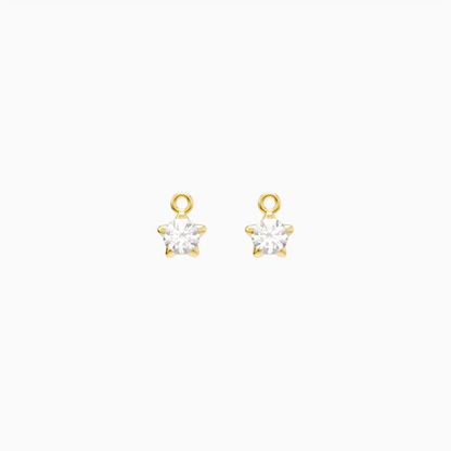 Anting Anak Loop Hoop Star Swarovski