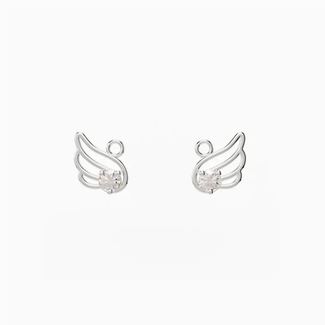 Anting Anak Loop Hoop Angel Wings