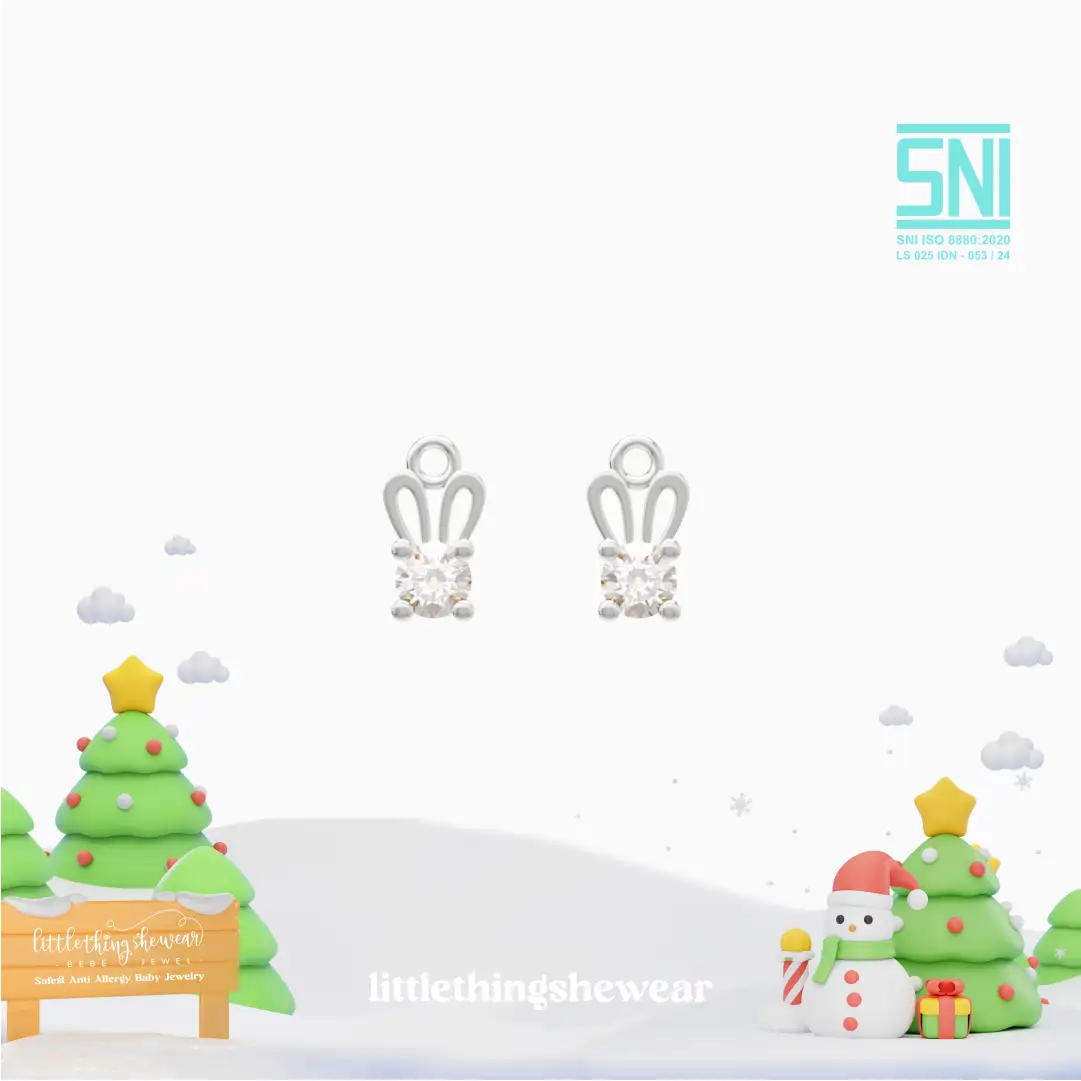 Anting Anak Loop Hoop Eiko Swarovski