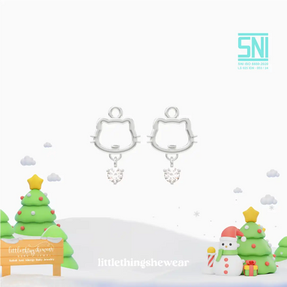 Anting Anak Loop Hoop Kimi Swarovski