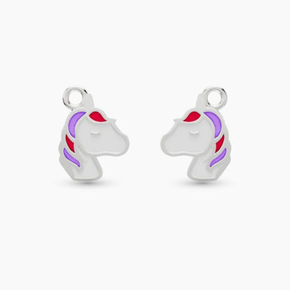 pendant anting anak emas putih Little Unicorn karakter unicorn untuk model loop hoop hypoallergenic aman untuk kulit sensitif