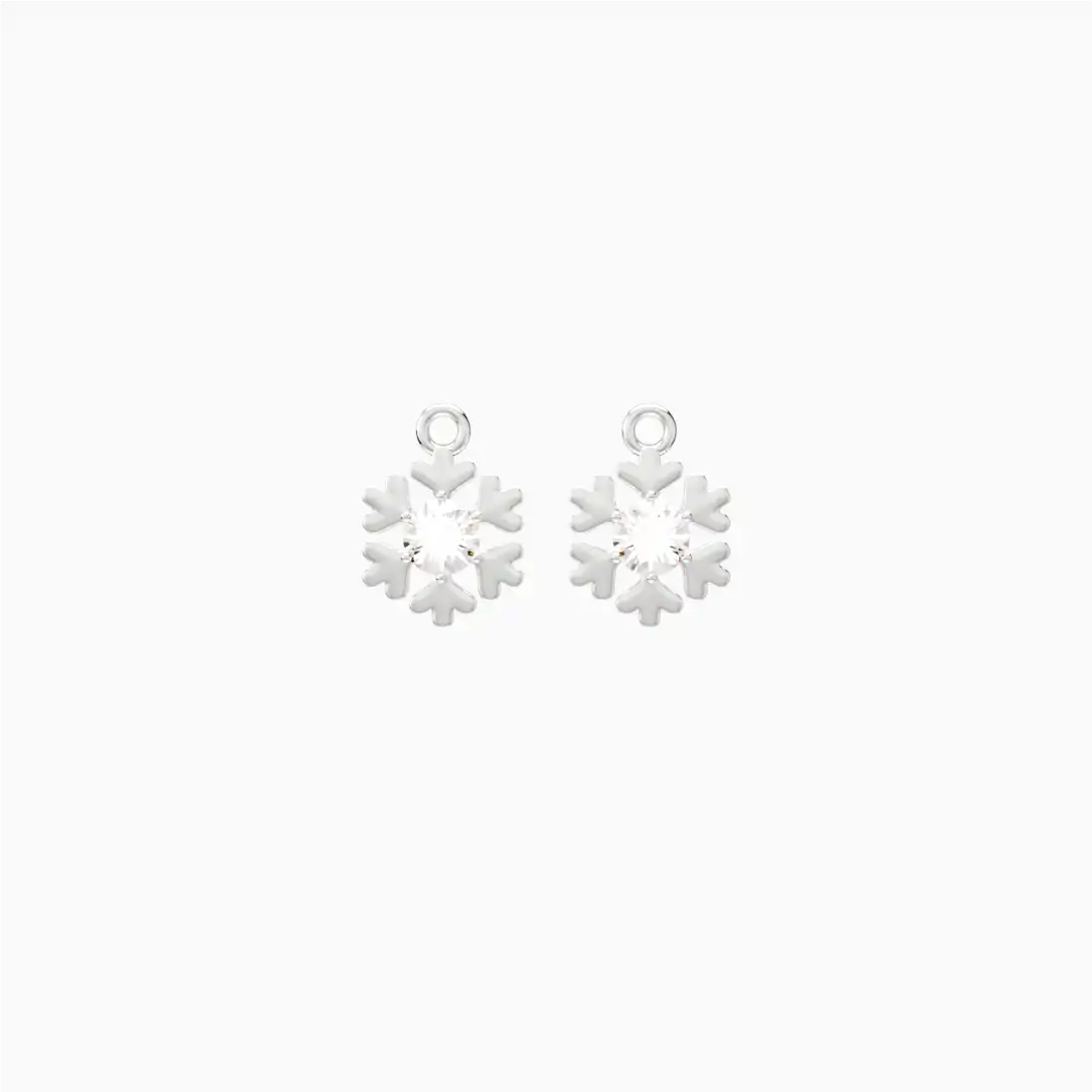 Anting Anak Loop Hoop Snow Swarovski