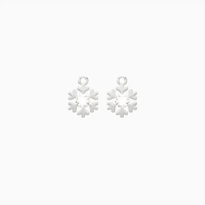 Anting Anak Loop Hoop Snow Swarovski