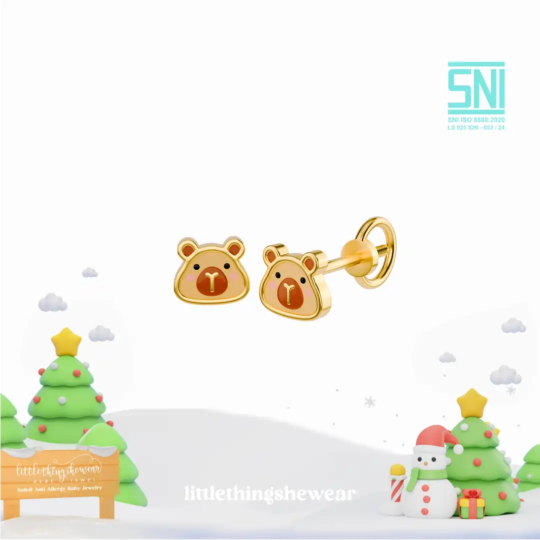 Anting Anak Loop Screw Happybara 8K