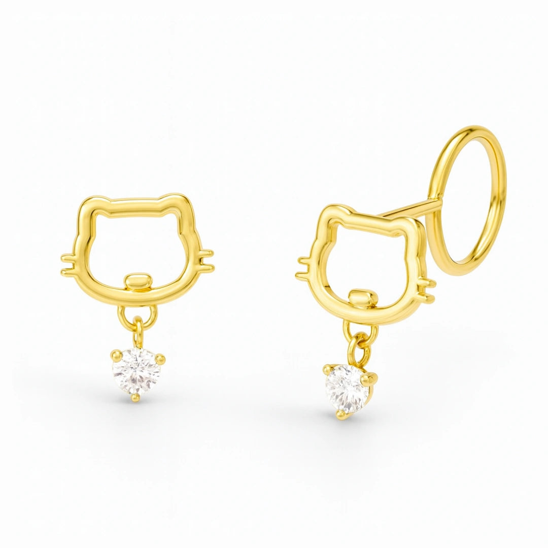 Anting Anak Loop End Kimi Swarovski