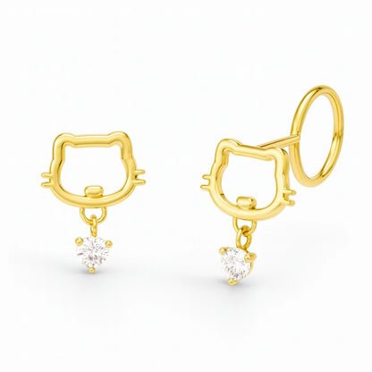 Anting Anak Loop End Kimi Swarovski