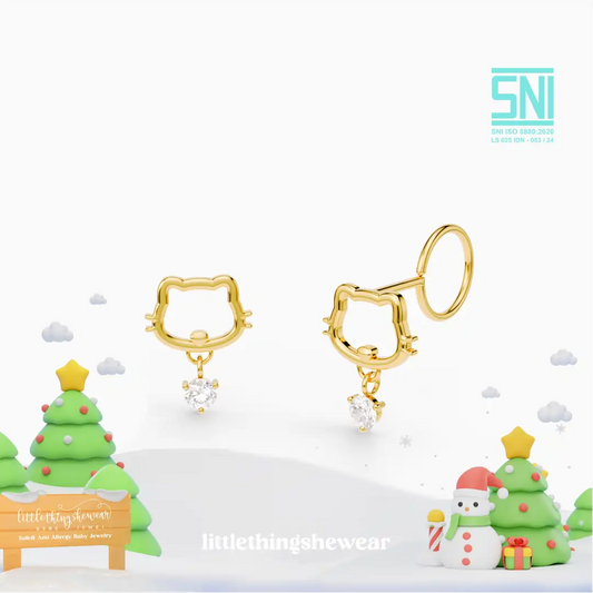 Anting Anak Loop End Kimi Swarovski