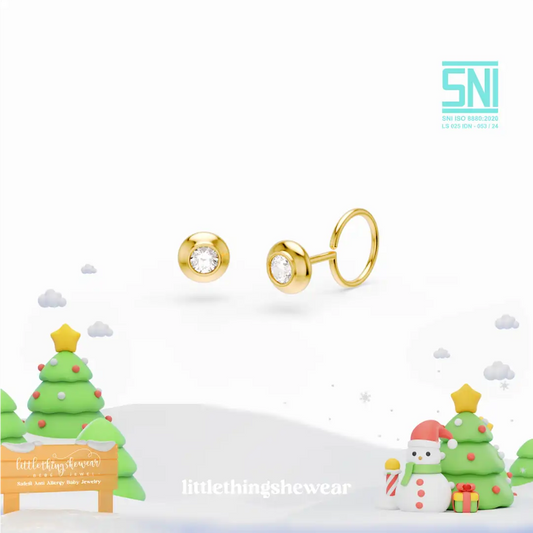 Anting Bayi Little Kiyo Swarovski
