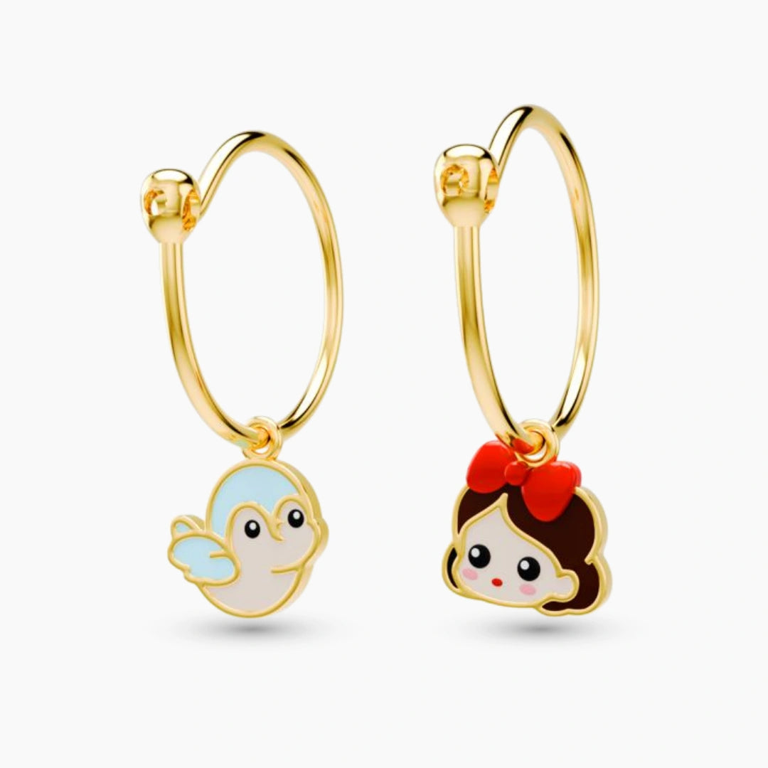 anting anak emas model loop hoop Princess Sylvie hypoallergenic aman untuk kulit sensitif