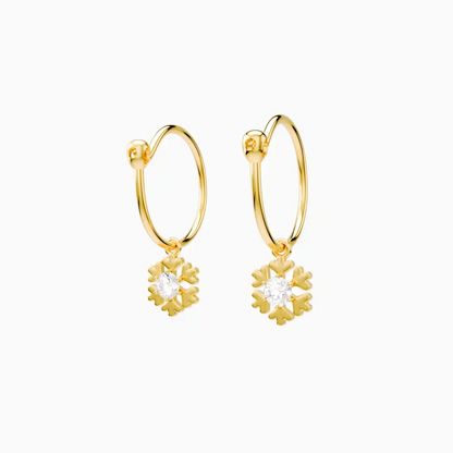 Anting Anak Loop Hoop Snow Swarovski