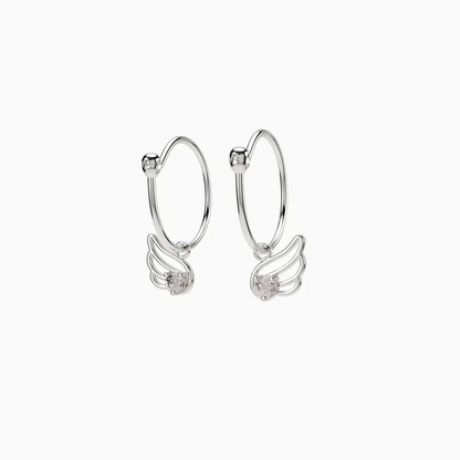 Anting Anak Loop Hoop Angel Wings