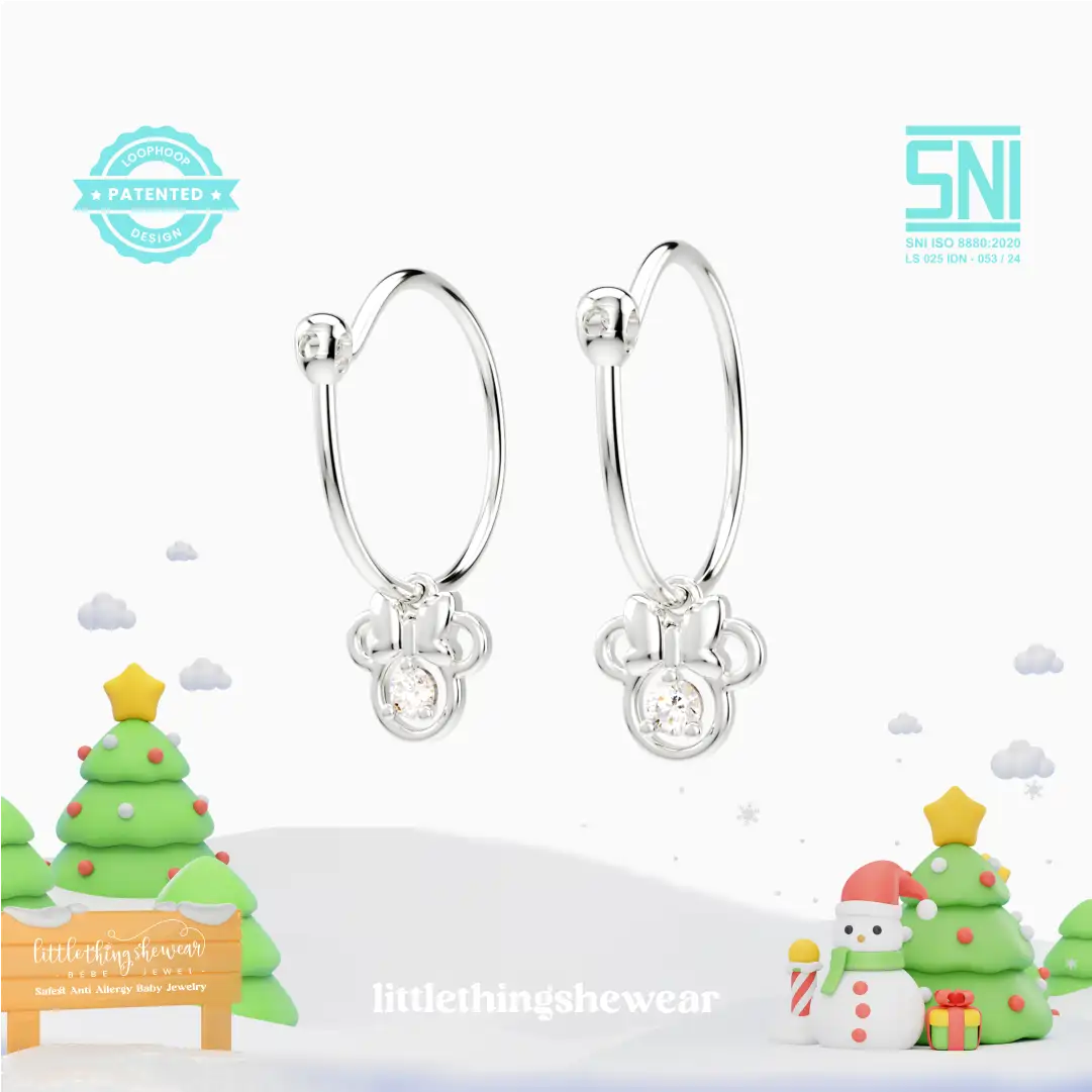 Anting Anak Loop Hoop Millie Swarovski