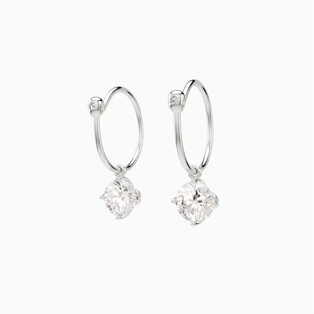 Anting Emas Dewasa Loop Hoop Ilona Swarovski