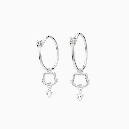 Anting Anak Loop Hoop Kimi Swarovski