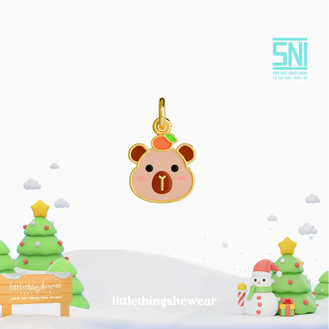 Kalung Emas Anak Cappybara 8k