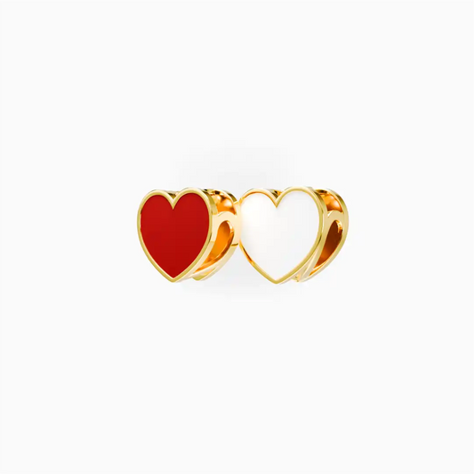 Liontin Kalung Carys White Red Emas Asli (Liontin Saja)