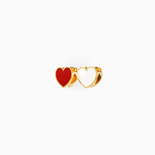 Liontin Kalung Carys White Red Emas Asli (Liontin Saja)