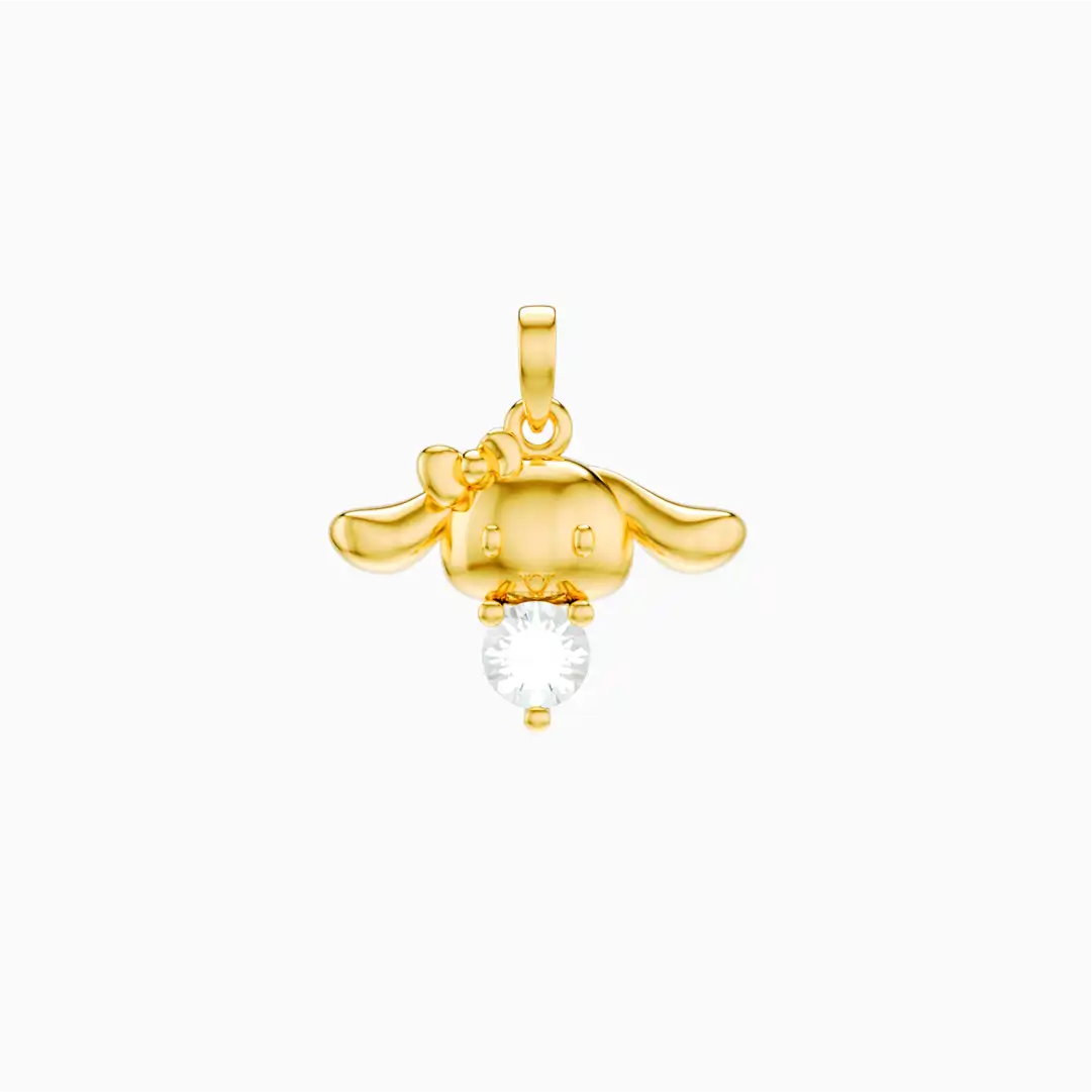 Liontin Kalung Anak Claire Swarovski Emas Asli