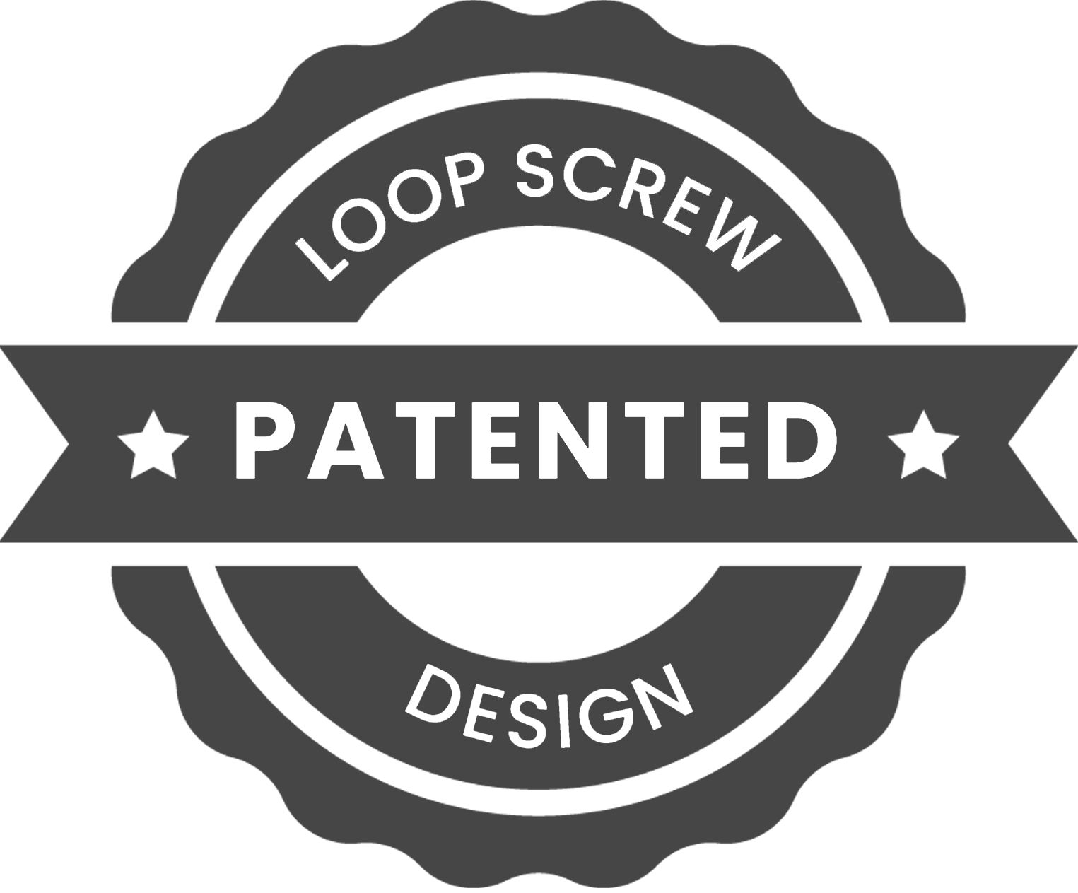 Segel resmi desain Loop Screw Littlethinghsewear yang telah terdaftar paten
