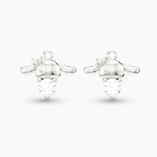 Liontin Kalung Anak Claire Swarovski Emas Asli White Gold