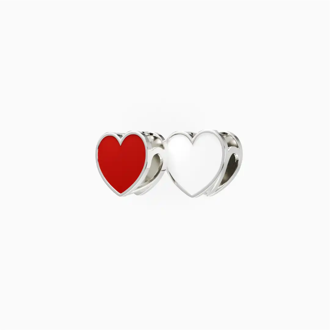 Liontin Kalung Carys White Red Emas Asli (Liontin Saja)