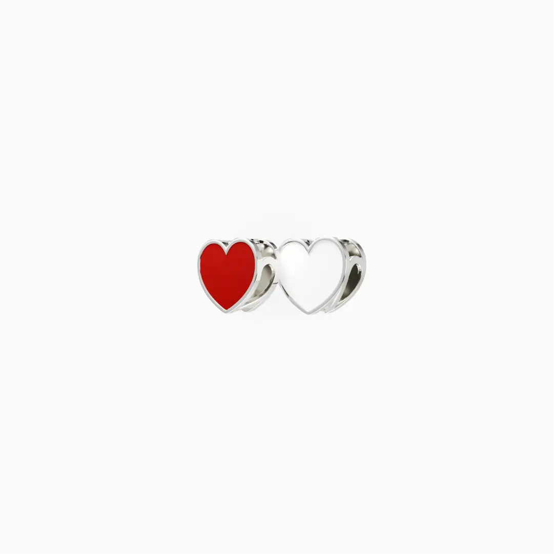 Liontin Kalung Carys White Red Emas Asli (Liontin Saja)
